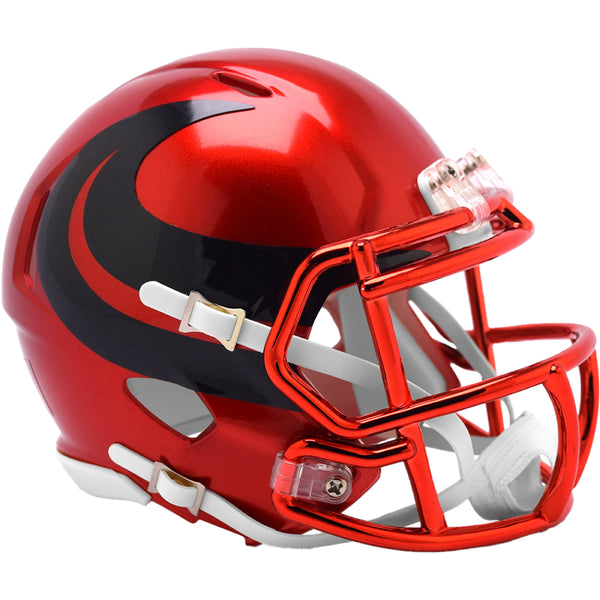 dc football helmet Riddell Houston Texans 2024 On-Field Alternate Speed Mini Helmet