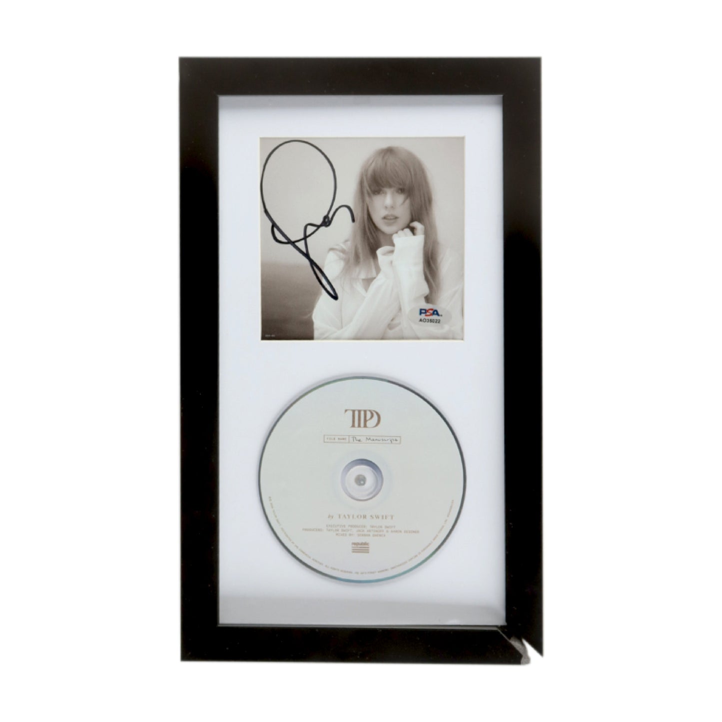 Taylor Swift Signed Custom Framed "The Tortured Poets Department" CD Album Insert Display with Disc - PSA