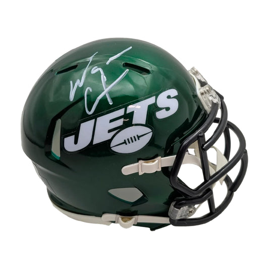 Wayne Chrebet Signed New York Jets Throwback 2019-23 Mini Helmet - Beckett