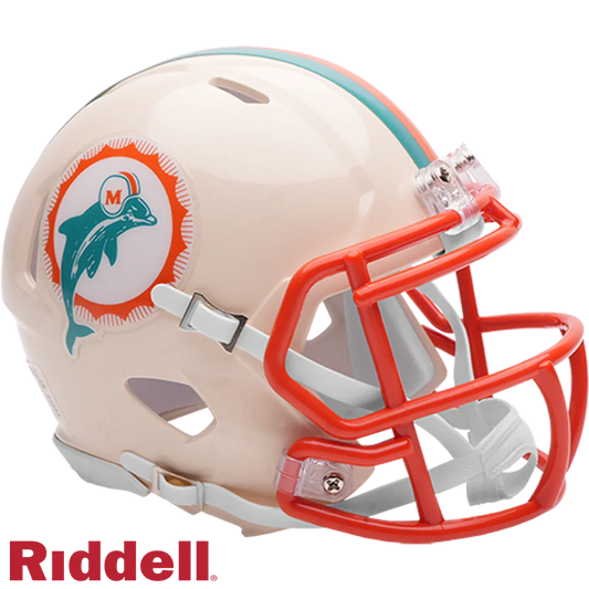 Miami Dolphins Retro Speed Mini Football Helmet