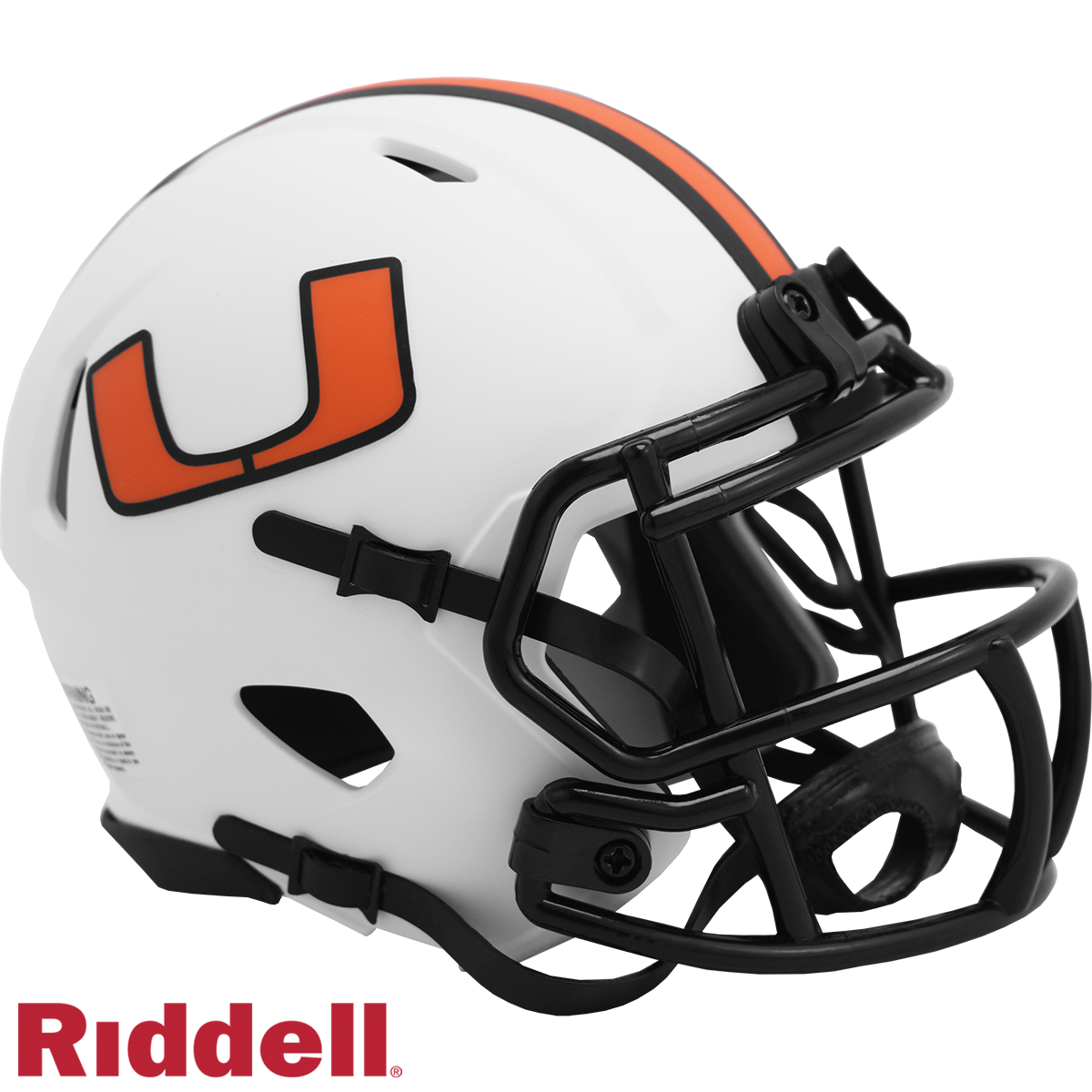 Miami Hurricanes Lunar Mini Football Helmet #8056877