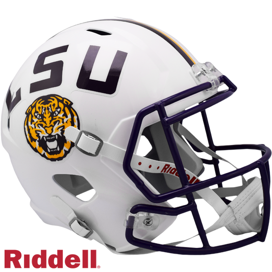 LSU Tigers White F/S Replica Football Helmet