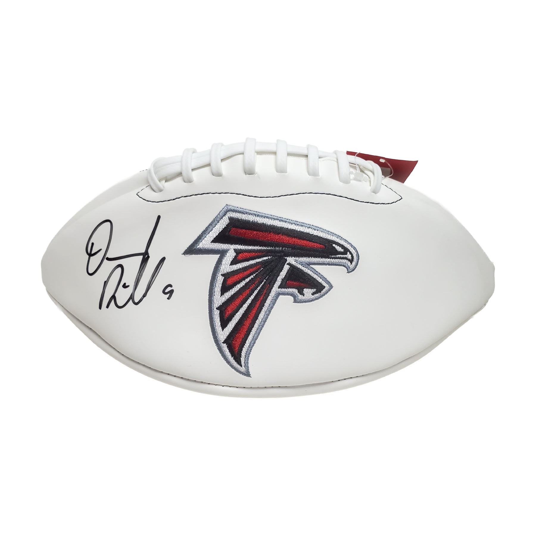 Desmond Ridder signed Falcons Logo Football-BAS