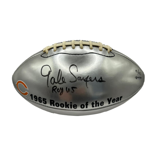 Signed Gayle Sayers Rookie Of The Year Signed Football Chicago Bears NFL