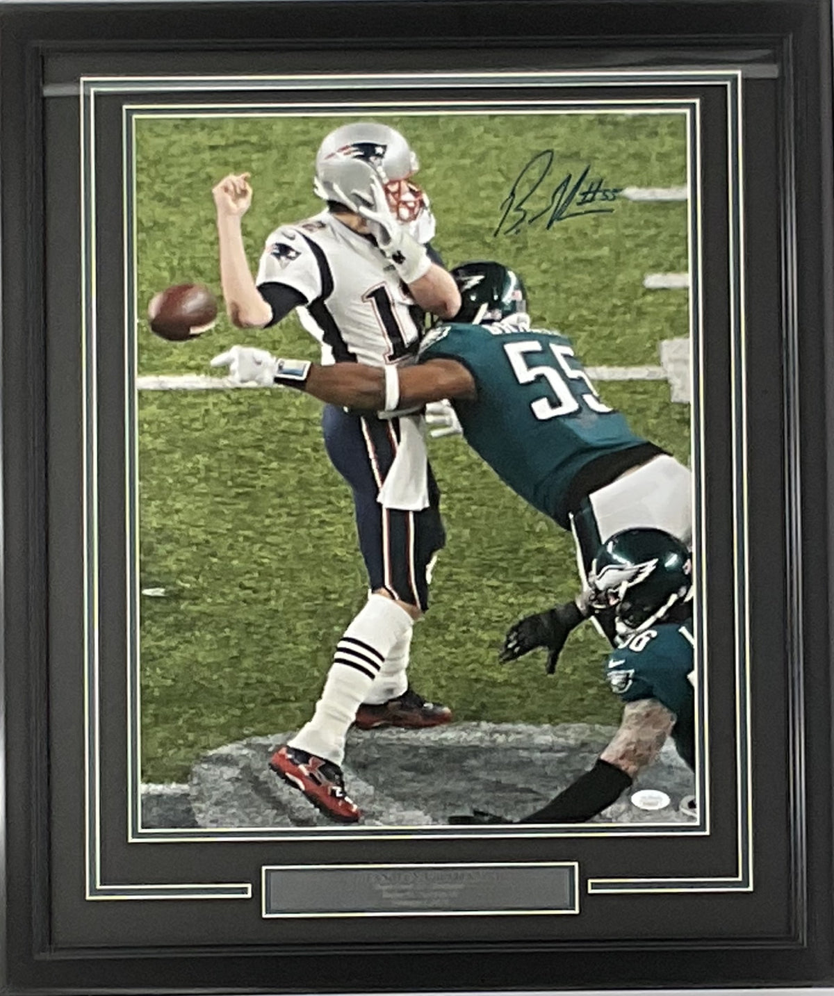 Brandon Graham Philadelphia Eagles Autographed SB LII Strip Sack Photo ...