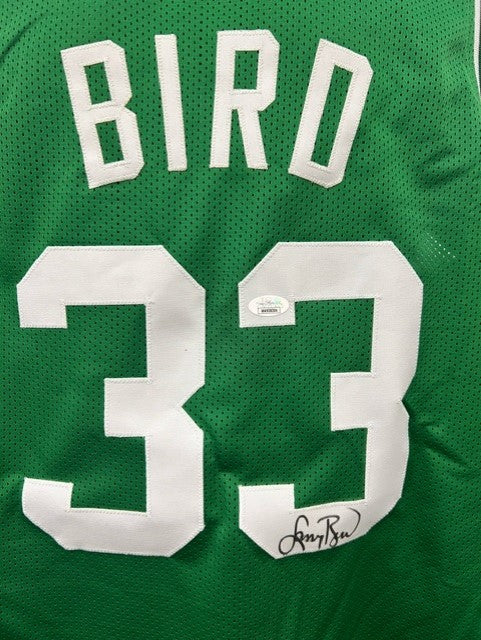 Larry Bird Boston Celtics Autographed Green Jersey