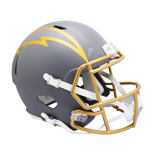 Los Angeles Chargers SLATE Full Size Replica Football Helmet