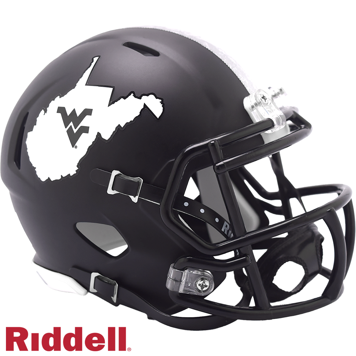 West VIIrginia Mountaineers Coal Rush Speed Mini Football Helmet #8059386