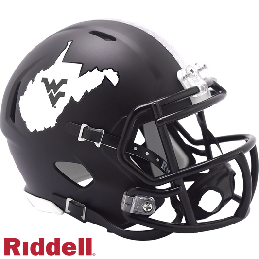 West Virginia Mountaineers Coal Rush Speed Mini Football Helmet