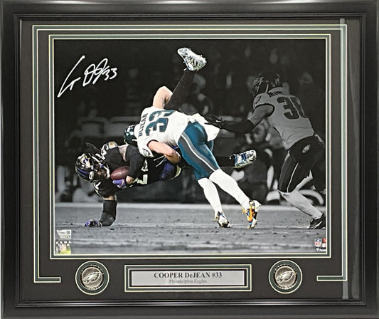 Cooper DeJean Philadelphia Eagles Autographed 16x20 "Ravens" Photo Framed