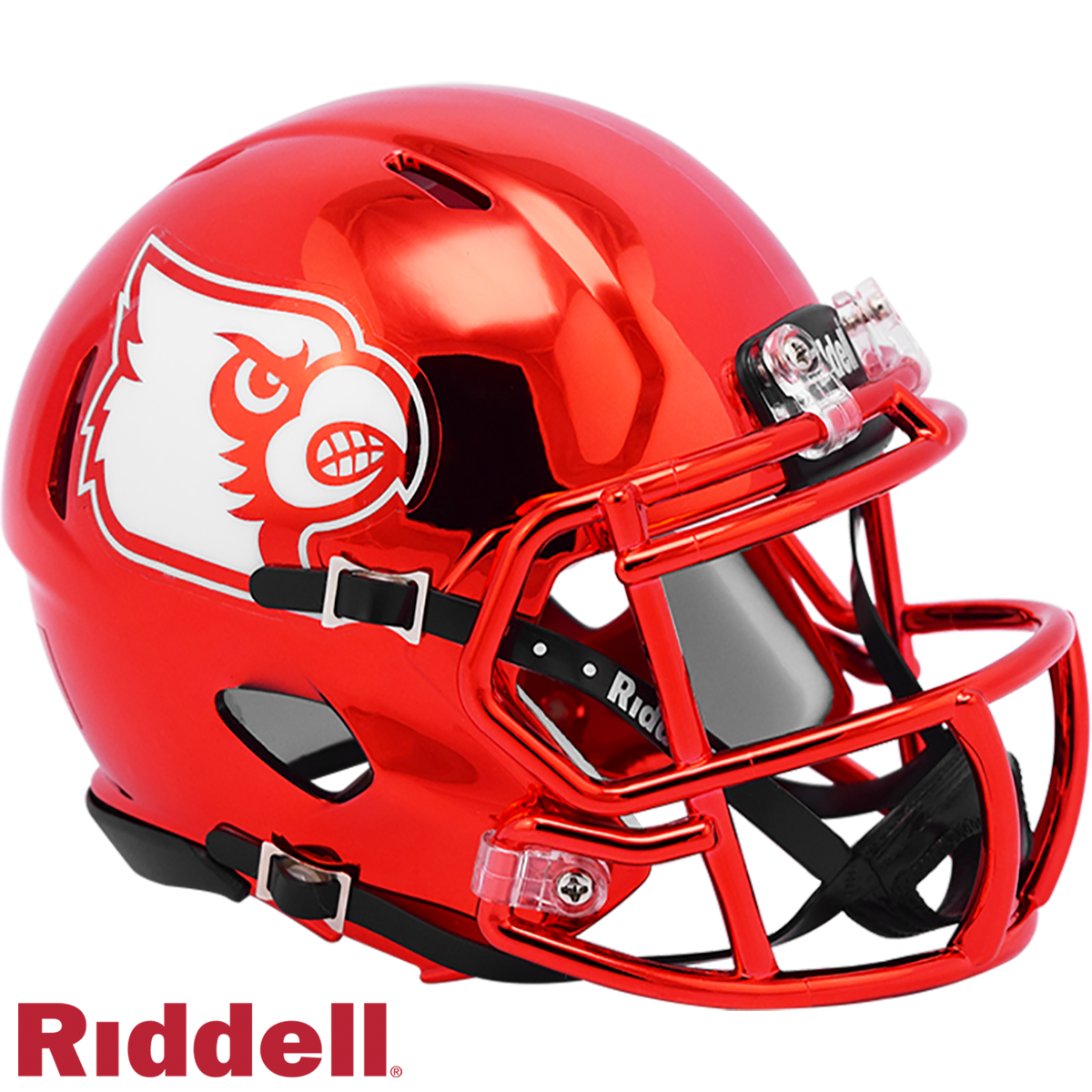 LOUISVILLE (Cardinals) - Chrome  Alternate Speed - Mini FOOTBALL HELMET - #8050763
