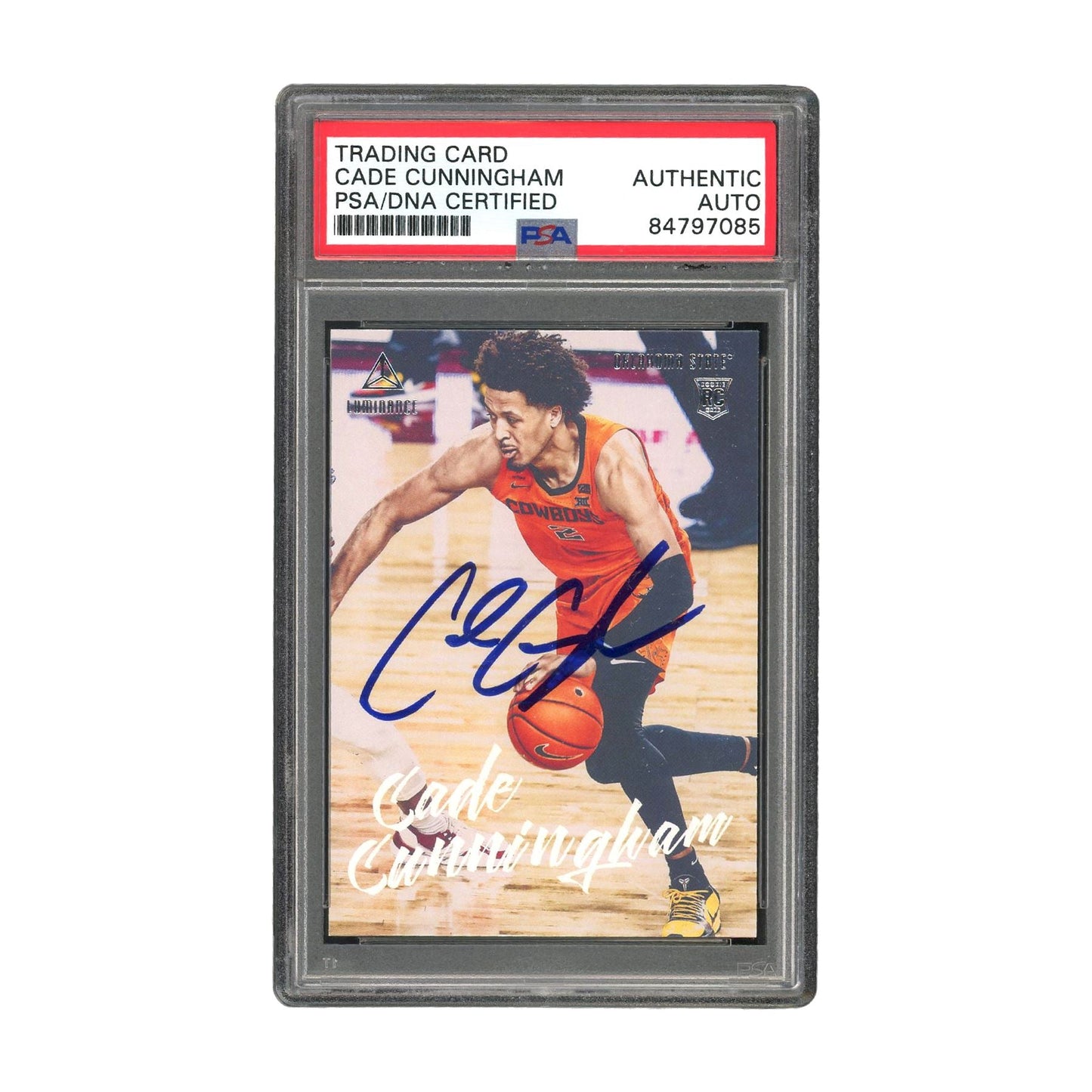 Cade Cunningham Autographed 2021 Panini (76) Authentic Auto - PSA