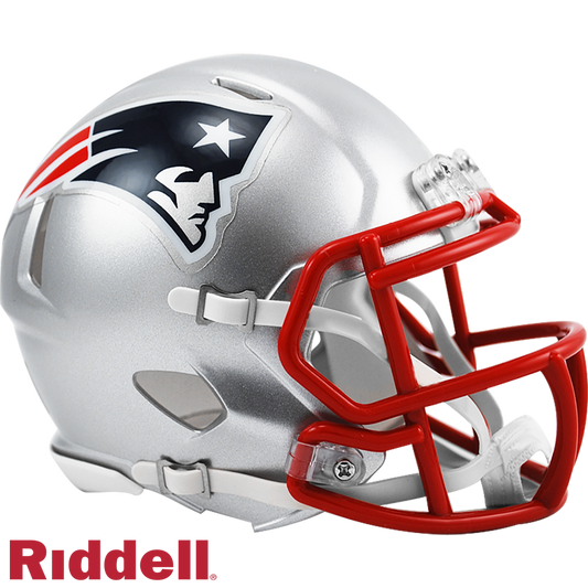 New England Patriots Primary Speed Mini Football Helmet