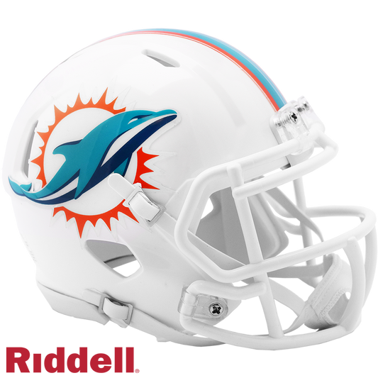 Miami Dolphins Primary Speed Mini Football Helmet