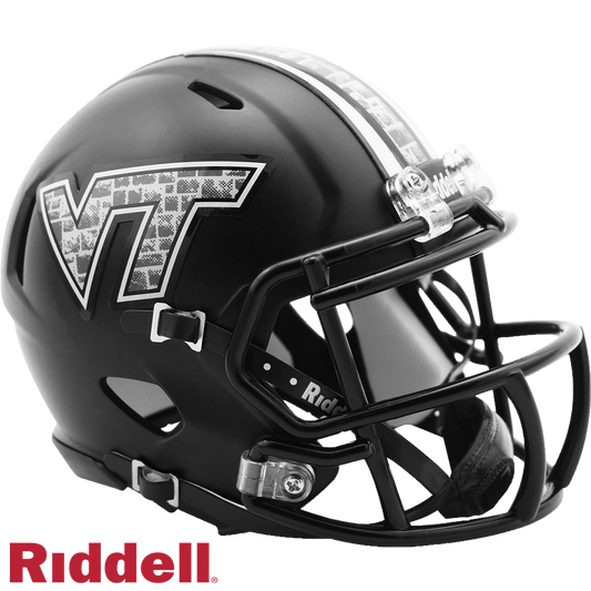 Virginia Tech Hokies Matte Black Mini Football Helmet #8053106