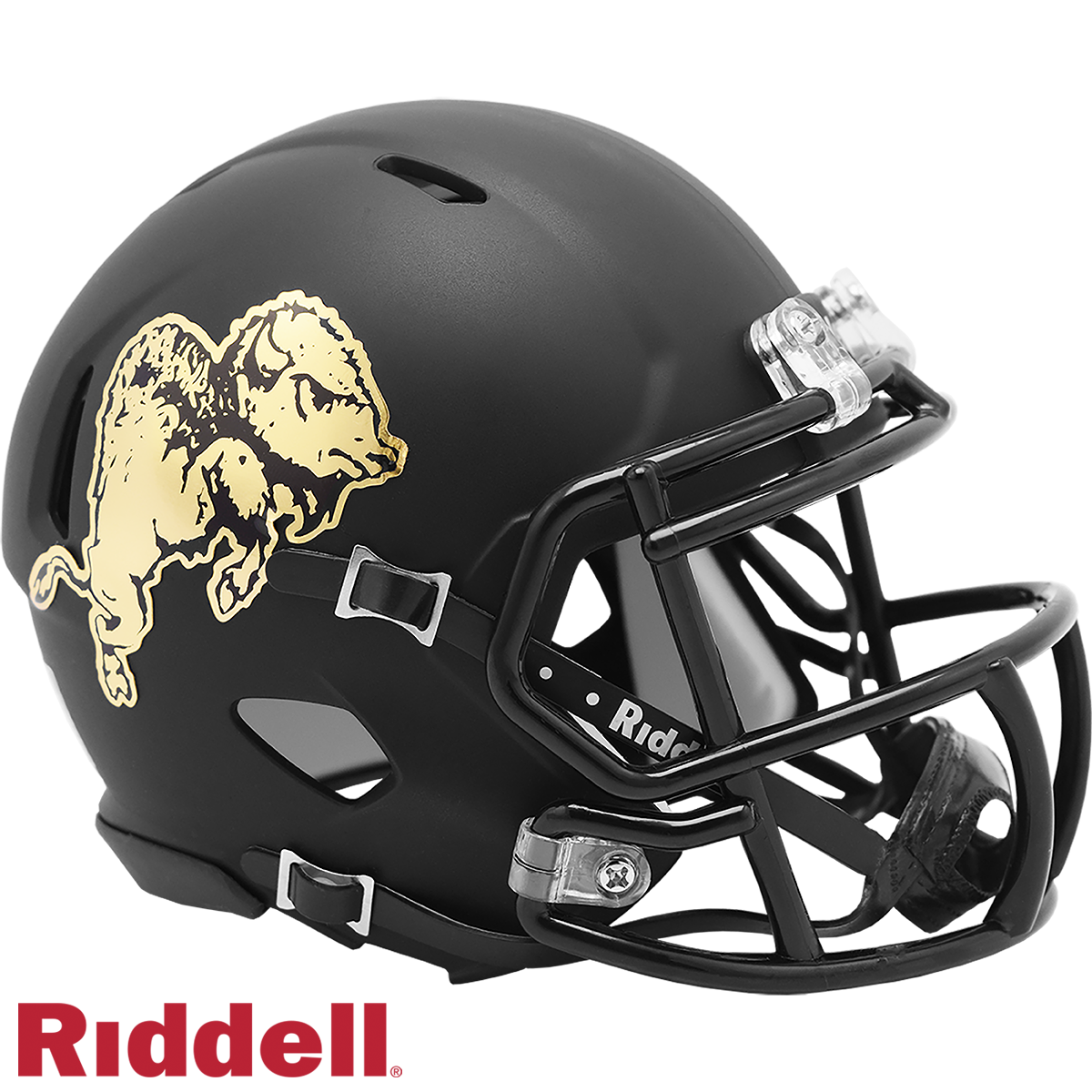 Colorado Buffaloes Riddell Matte Black Speed Mini Football Helmet-#8056462