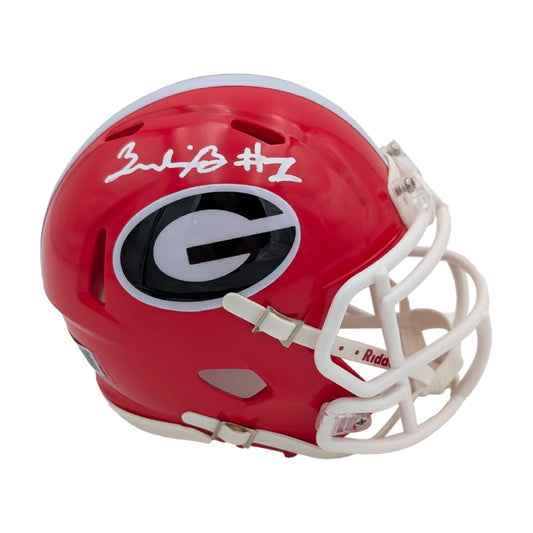 Zachariah Branch Signed Georgia Speed Mini Helmet - Legends
