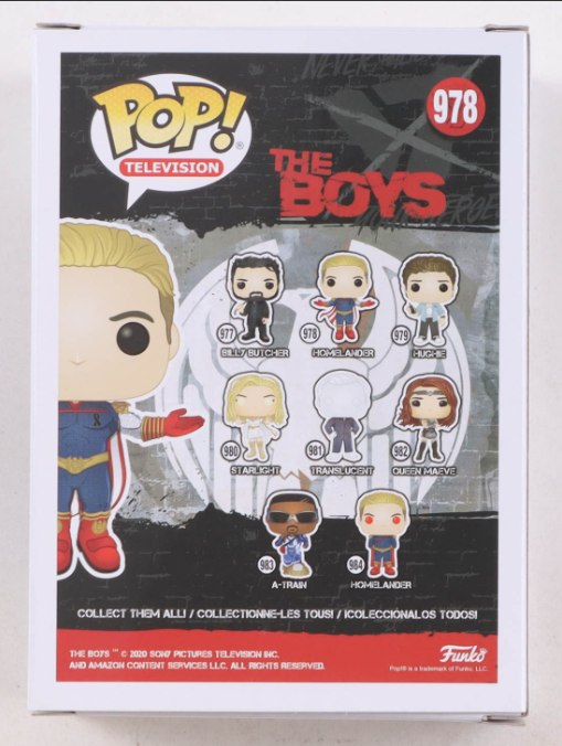 Antony Starr Signed "The Boys" #978 Homelander Funko Pop! Vinyl Figure - PSA