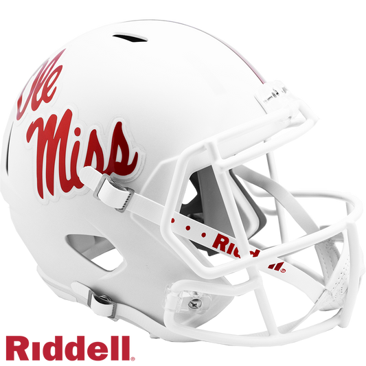 Mississippi Rebels White F/S Replica Football Helmet