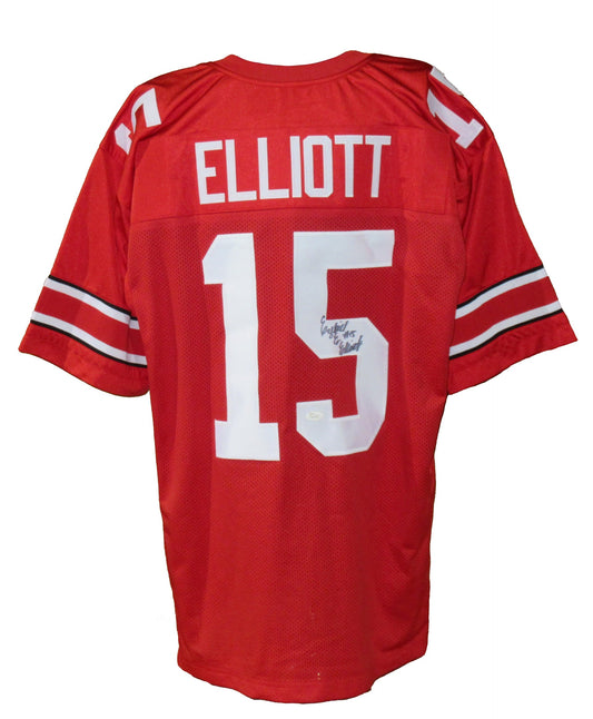 Ezekiel Elliott Ohio State Buckeyes Autographed Replica Jersey