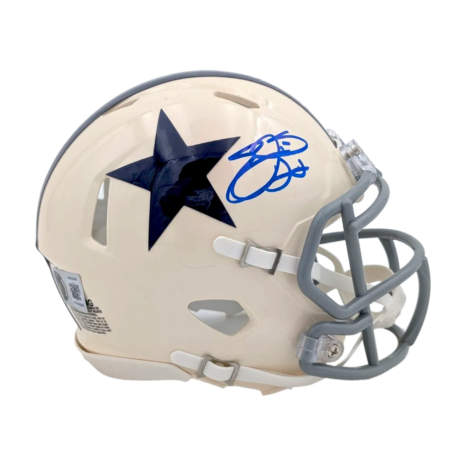 Emmitt Smith Signed Dallas Cowboys Retro Series Mini Helmet