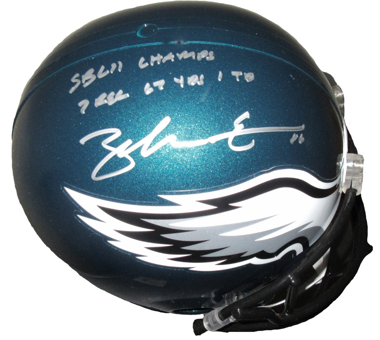 Zach Ertz Philadelphia Eagles Autographed SB LII Stat Helmet