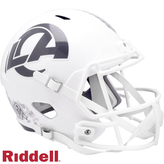 Los Angeles Rams 2024 Salute to Service Riddell Speed Replica Football Helmet