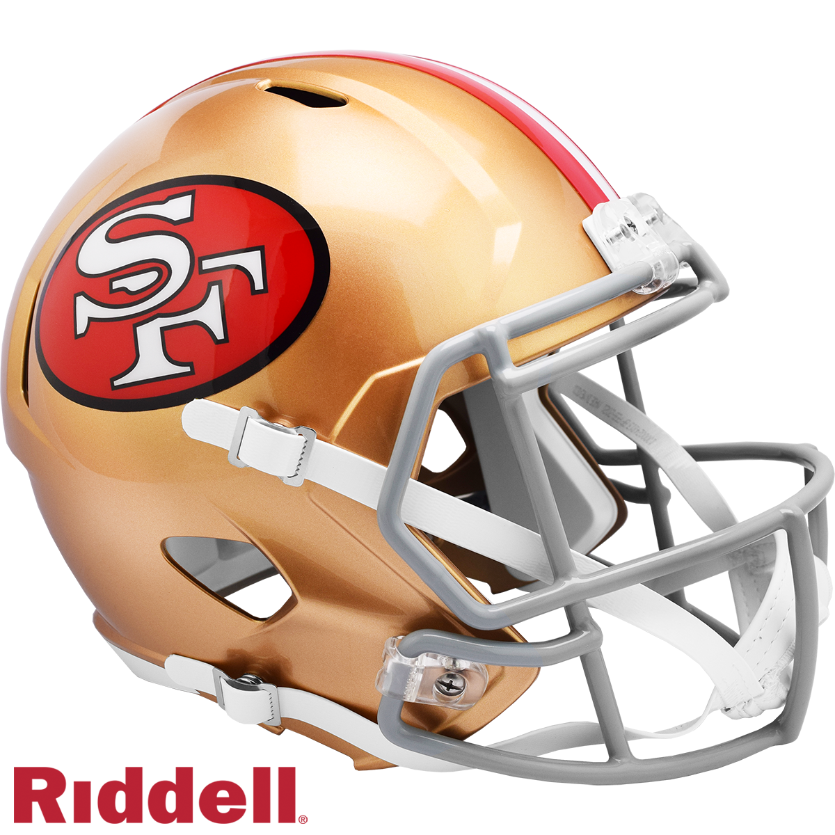 San Francisco 49ers T/B(64-95) Speed F/S Replica Football Helmet( Gray Mask)