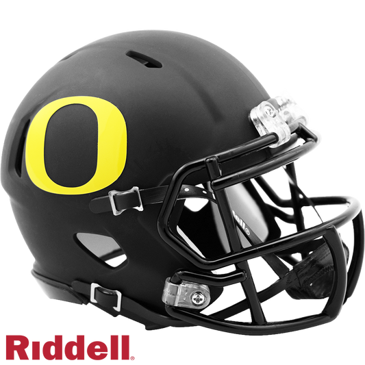 Oregon Ducks Matte Black Mini Football Helmet