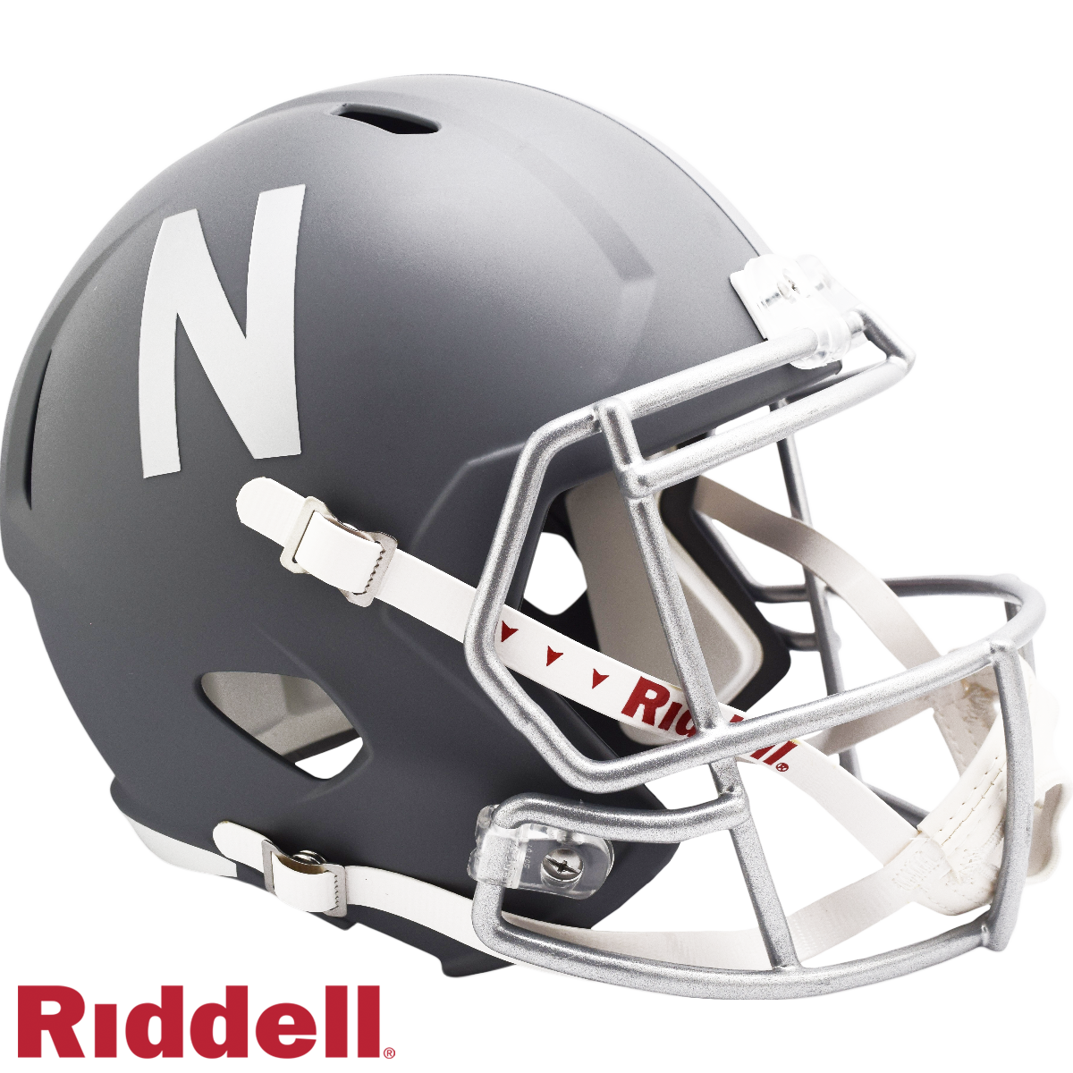 Nebraska Slate Replica Football Helmet