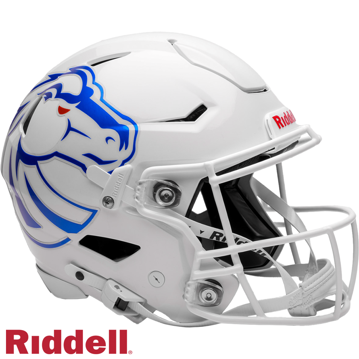 Boise State Broncos White F/S SpeedFlex Football Helmet