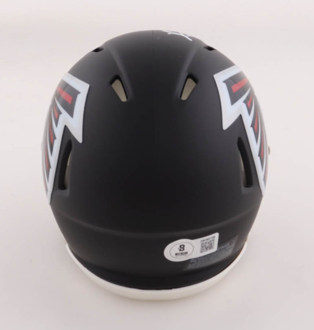 Kyle Pitts Signed Falcons Speed Mini Helmet - Beckett