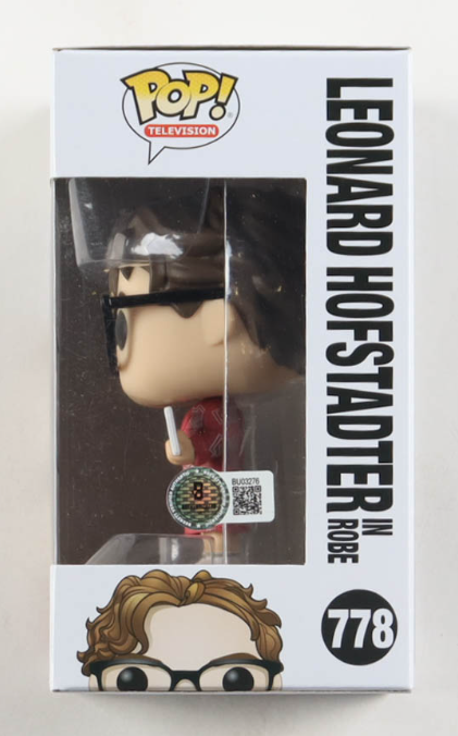 Johnny Galecki Signed "The Big Bang Theory" #778 Leonard Hofstadter In Robe Funko Pop! - Beckett