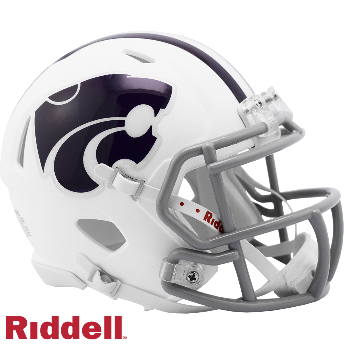 Kansas State (Wildcats) Flat White Mini Replica Football Helmet # 8056337