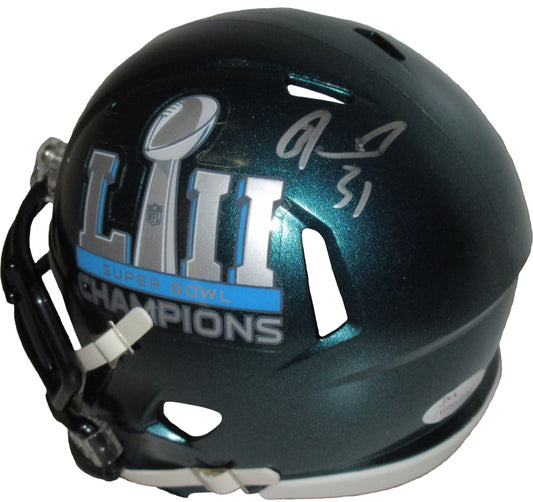 Jalen Mills Autographed Philadelphia Eagles SB LII Mini Helmet.