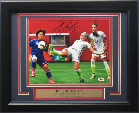 Julie Johnston Ertz US Women's Soccer Autographed 8x10 Photo Framed