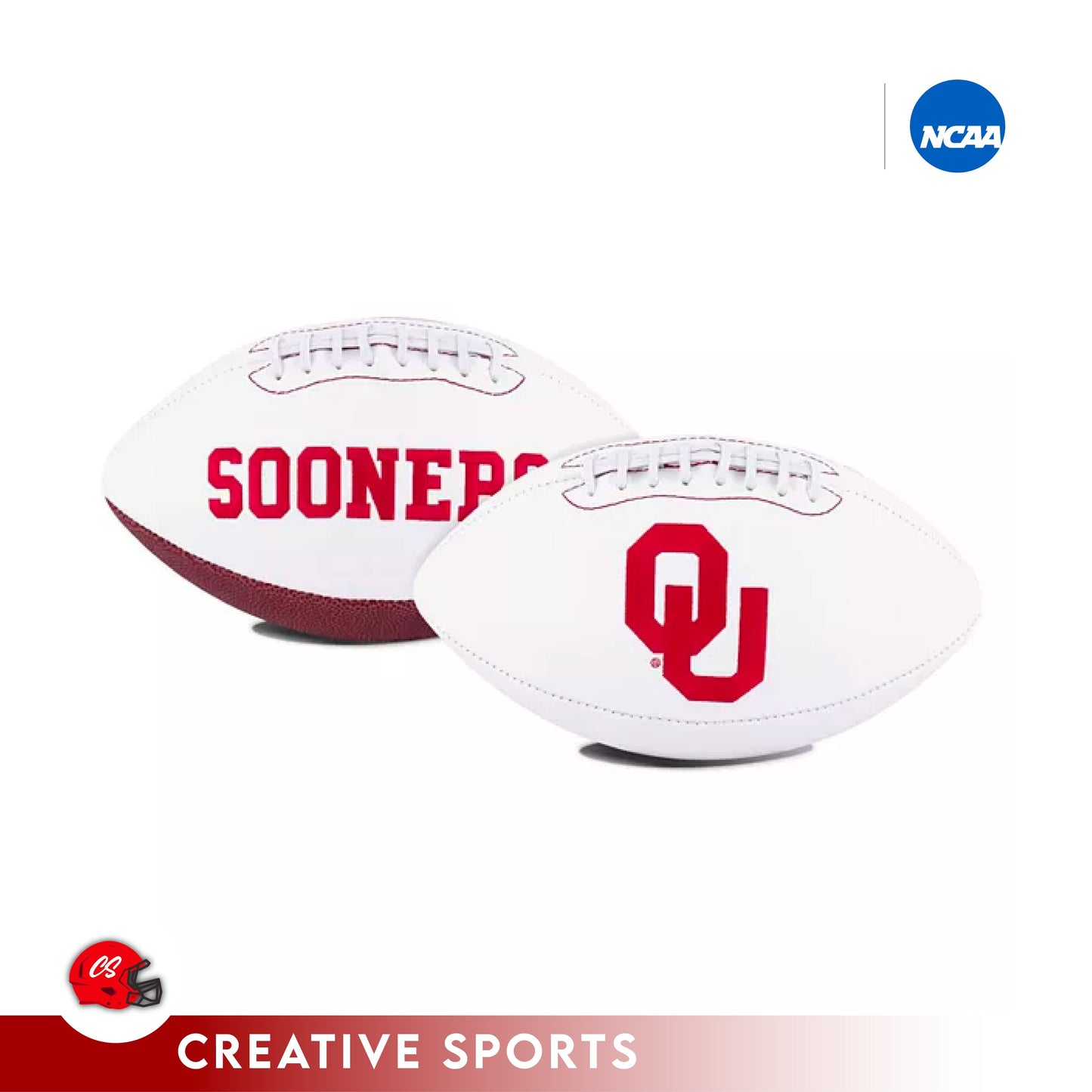 Oklahoma Sooners Embroidered Logo Signature Series Full Size Football