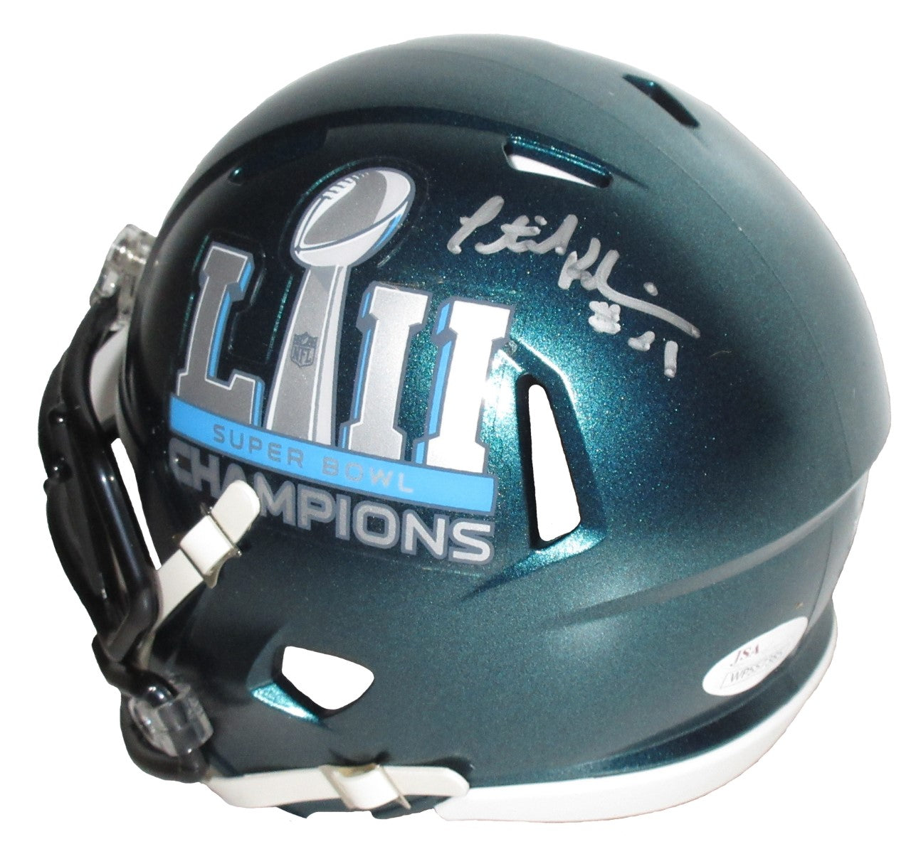 Patrick Robinson Autographed Philadelphia Eagles SB LII Mini-Helmet