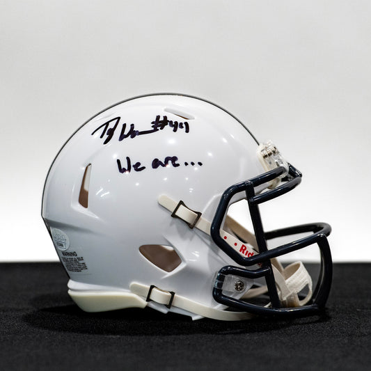 Ty Warren Penn State Nittany Lions Autographed Mini Helmet "We Are"