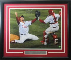 Brad Lidge 2008 Playoff Action Philadelphia Phillies 8 x 10 Framed  Baseball Photo