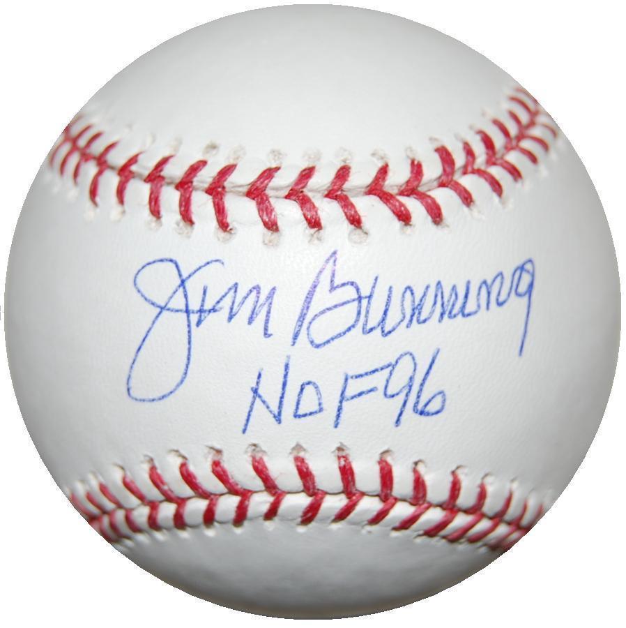 Jim Bunning autographed MLB baseball inscribed "HOF 96"