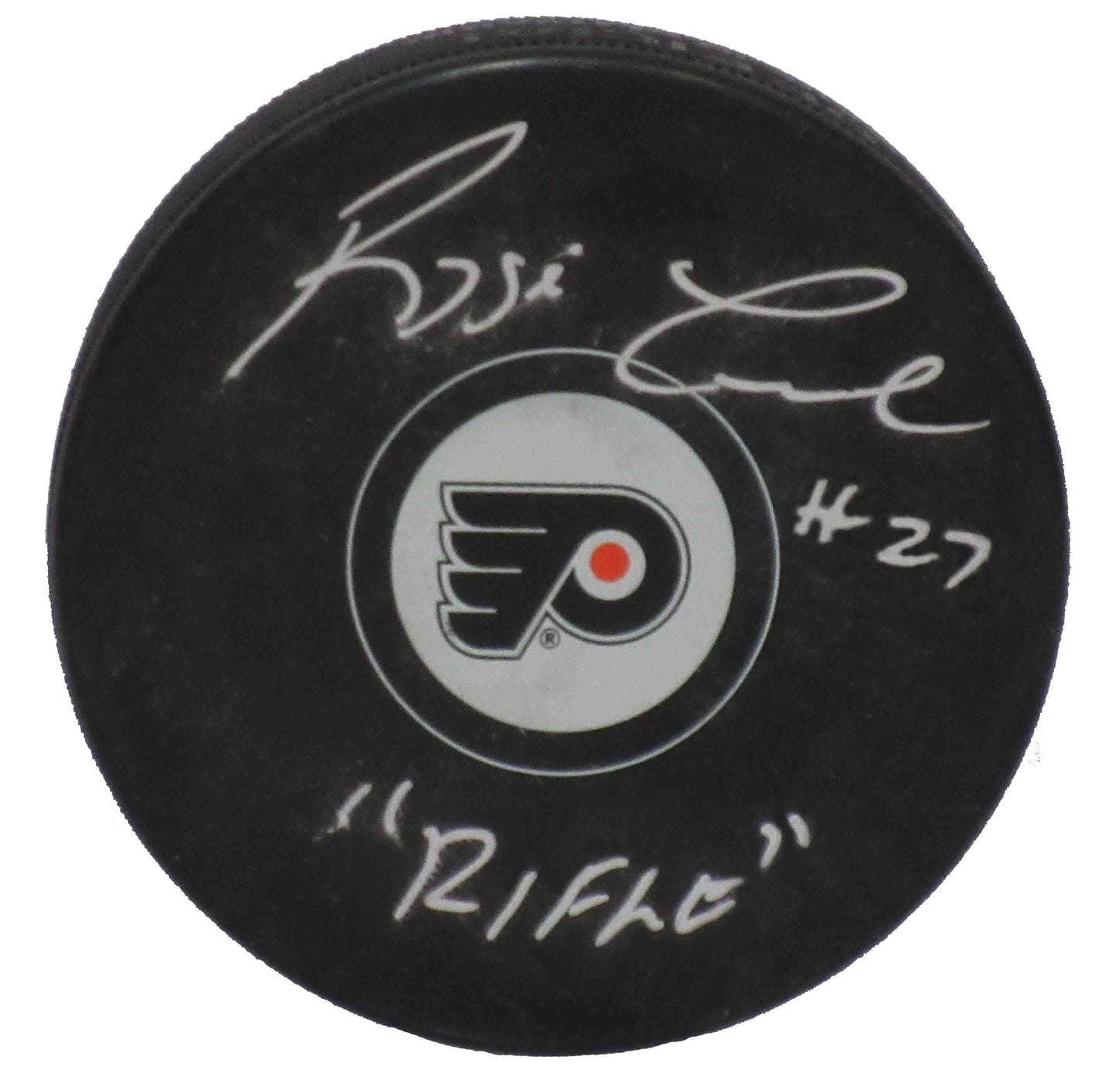 Reggie Leach Philadelphia Flyers Autographed Puck