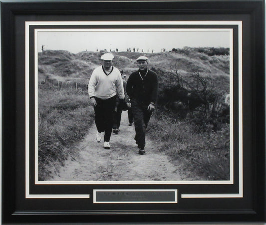 Jack Nicklaus & Arnold Palmer 16x20 1965 British Open Photo Framed