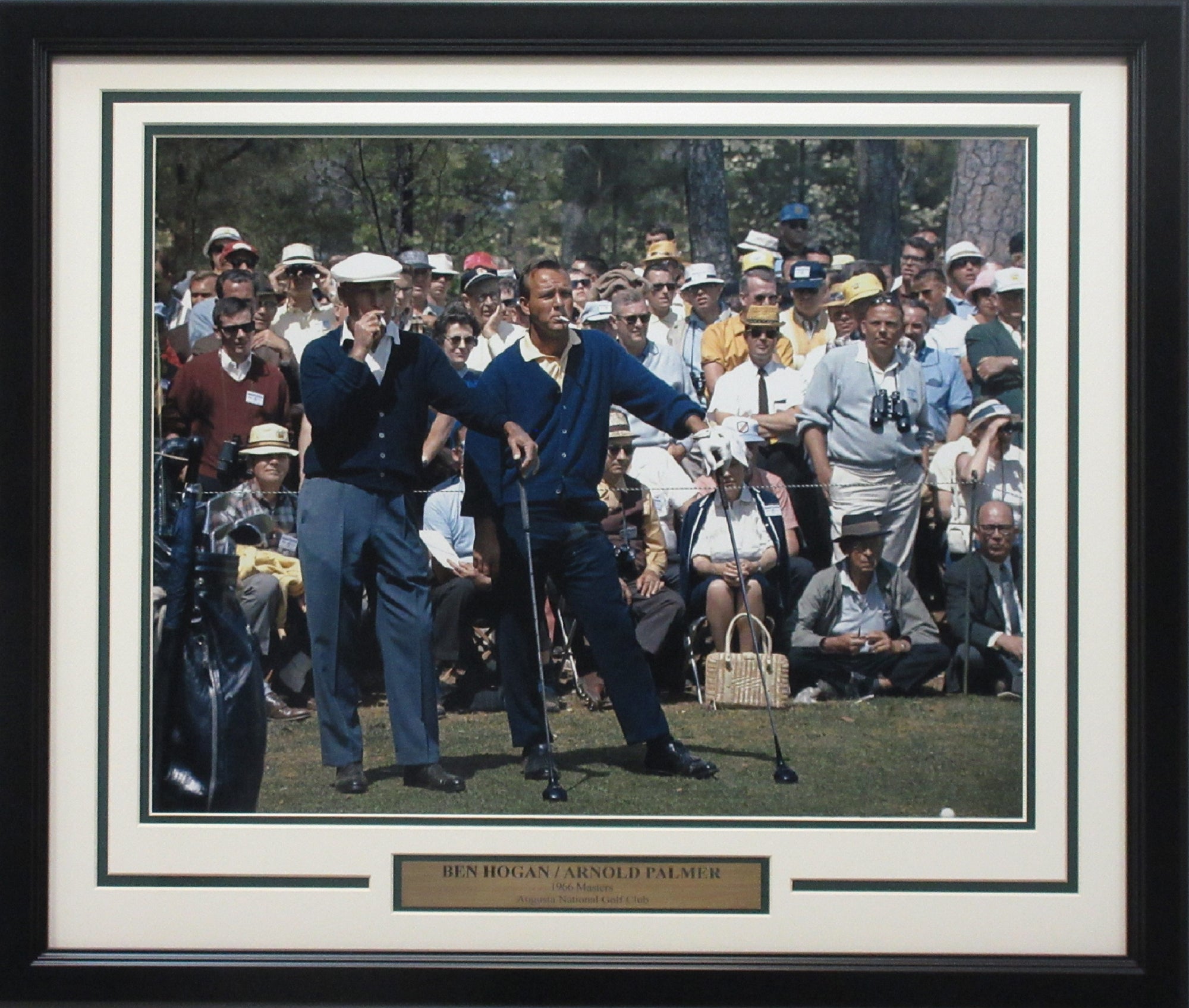 Ben Hogan & Arnold Palmer 16x20 1966 Masters Photo Framed