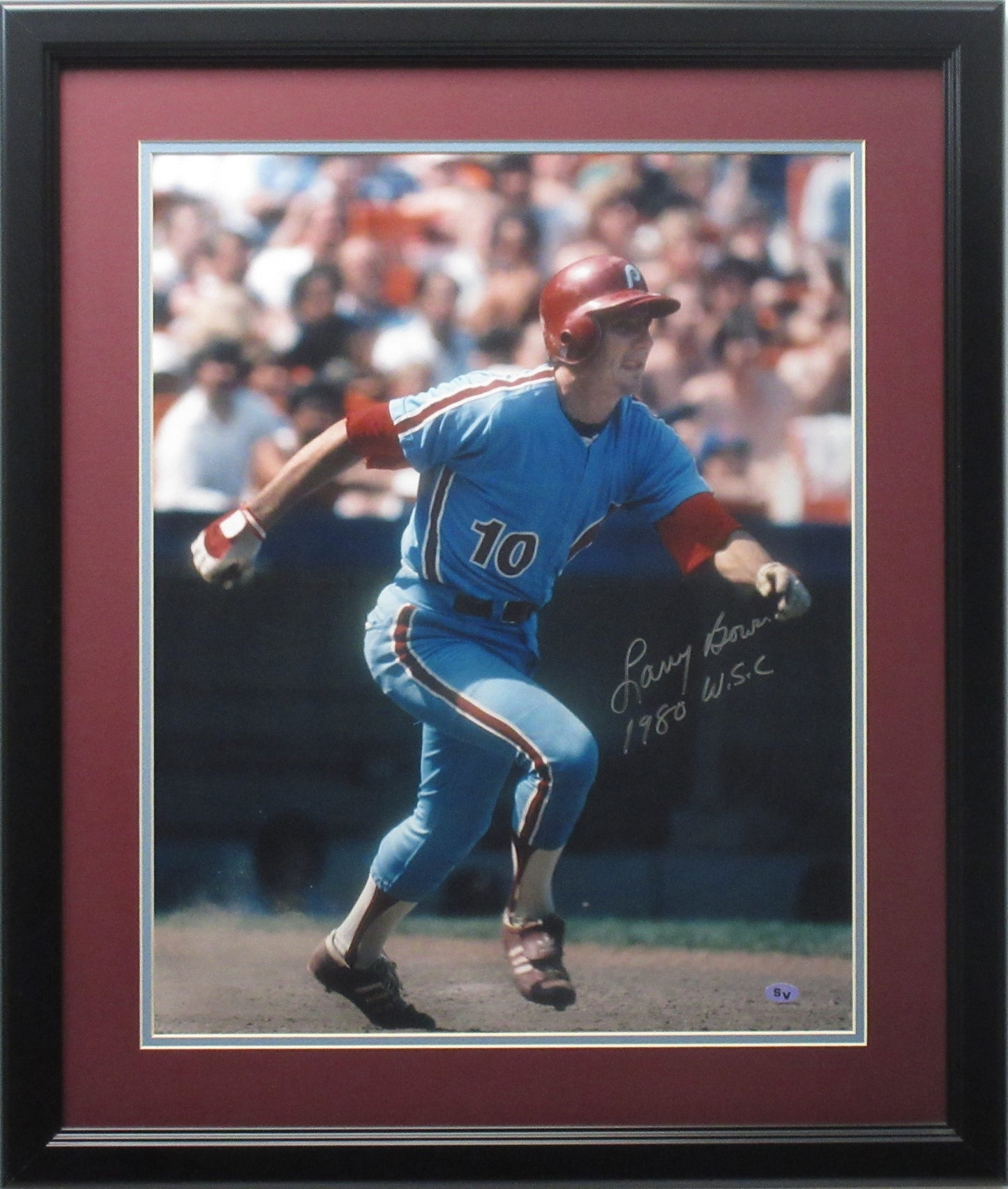 Larry Bowa Philadelphia Phillies Autographed 16x20 Photo Framed