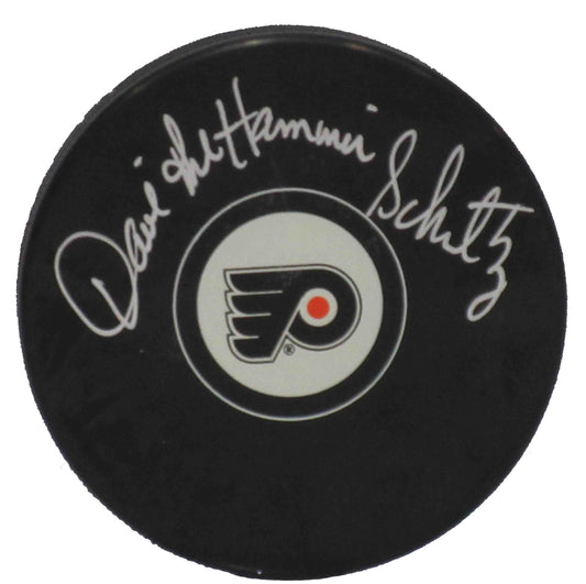 Dave "The Hammer" Schultz Philadelphia Flyers Autographed Puck