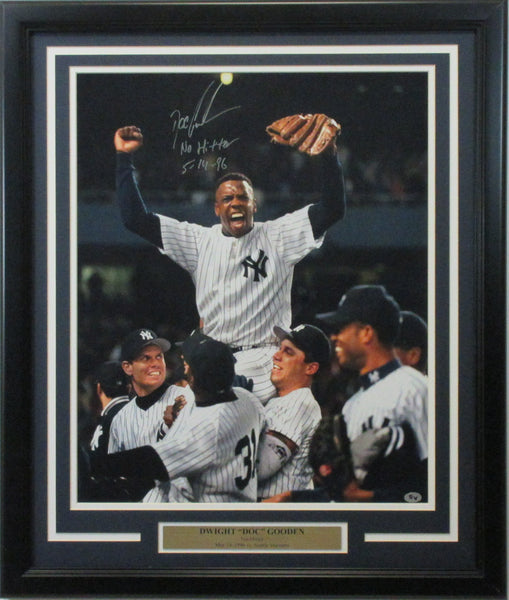 Dwight Doc Gooden No-Hitter New York Yankees Autographed 8 x 10 Framed  Baseball Photo