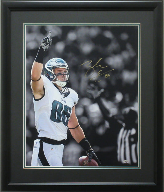 Zach Ertz Autographed 16x20 "#1 Spotlight" photo framed