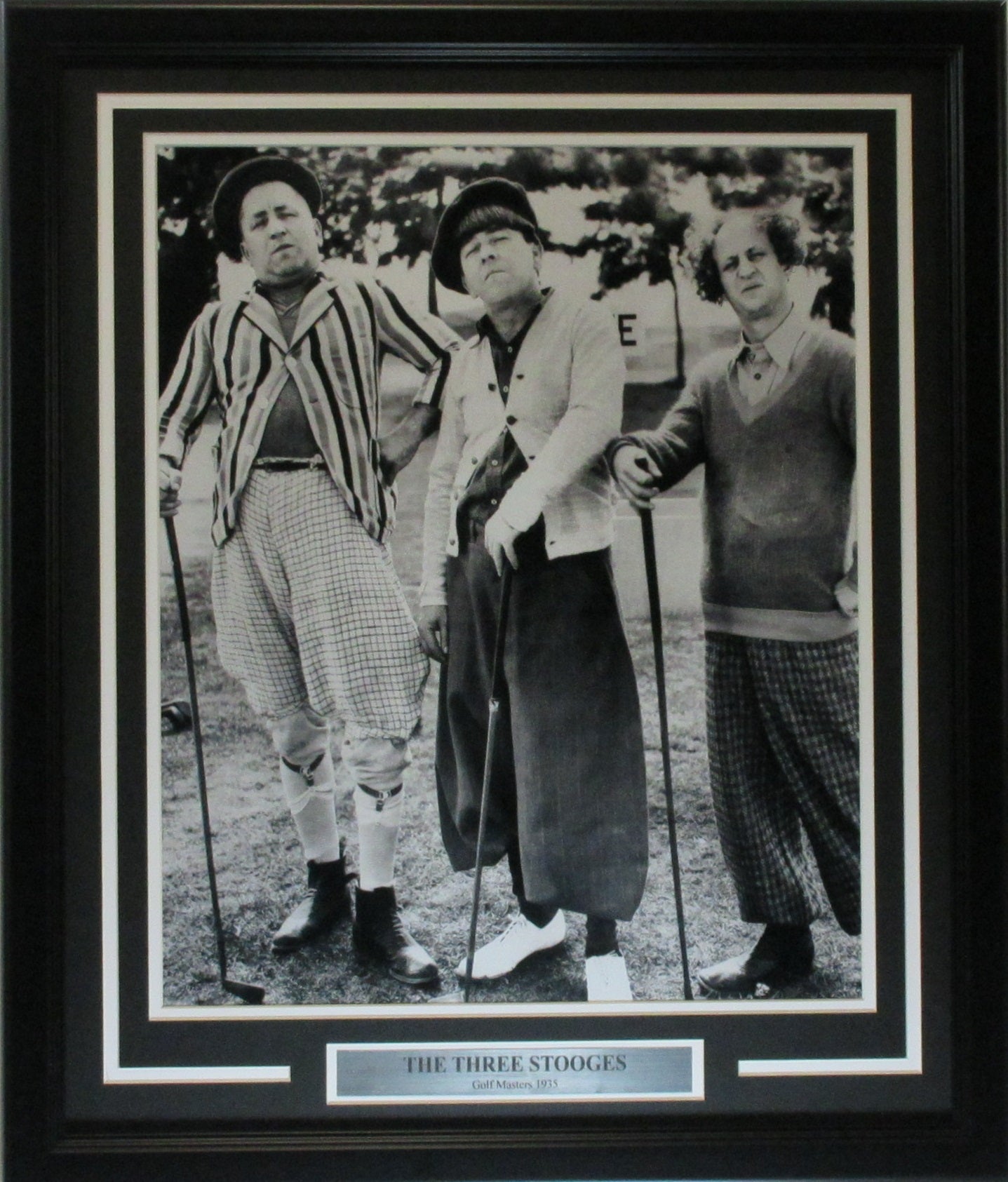 The Three Stooges 16x20 "Tee Box" Photo Framed