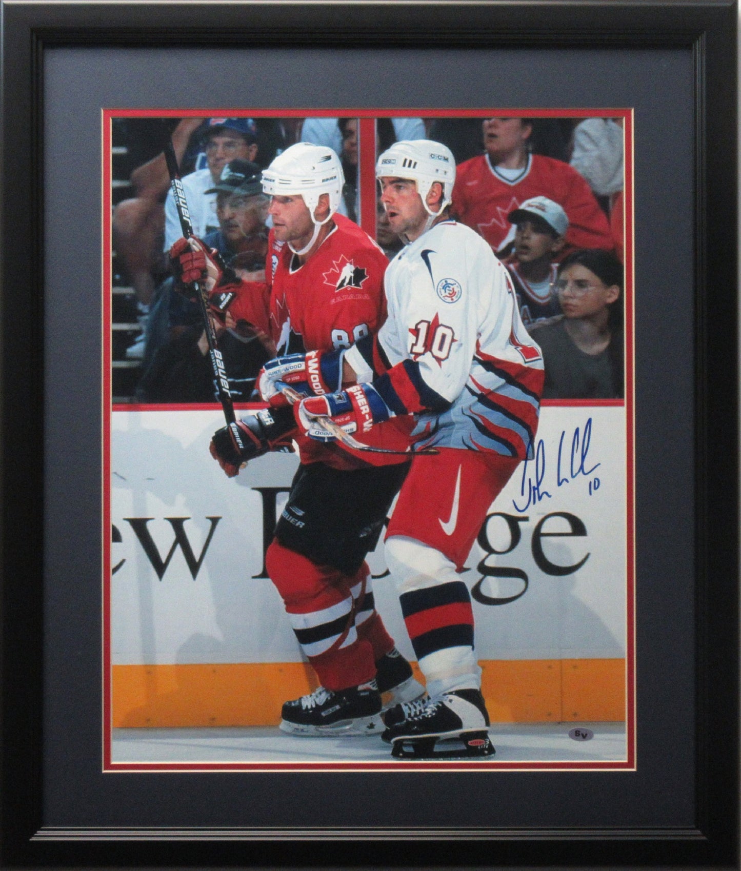 John LeClair Philadelphia Flyers Autographed 16x20 Photo Framed